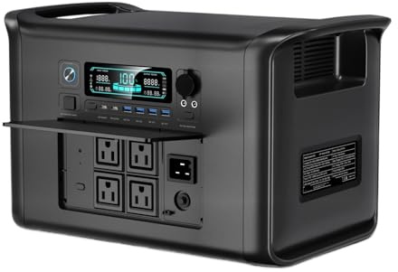 WAFOHSR AP1000 – Centrale Électrique Mobile Portable 1800W 320000mAh, Générateur Solaire, Batterie Lifepo4 for Camping en Plein Air, Stockage D'énergie LéGer Et Portable(AP2000)