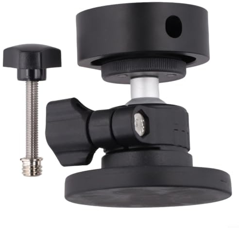 Micpointik Staffa di montaggio da tetto in lega di alluminio per Starlink per Mini, regolabile con rivestimento in gomma per proteggere la vernice, ideale per auto e superfici in ferro, nero, 6,6 x