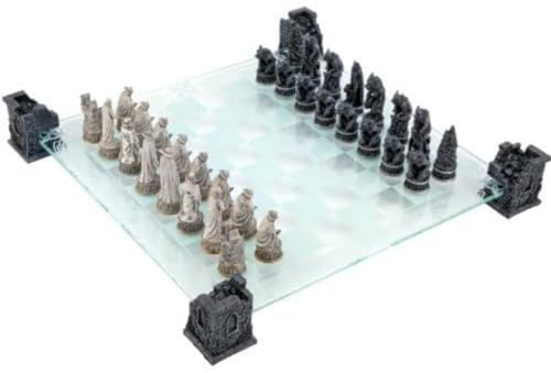Nemesis Now Vampire & Werewolf Chess Set 44cm Black
