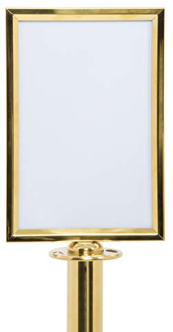 Securit Porte-affiche format portrait Doré A4