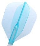 COSMO DARTS Plumas fit Flight Air Shape Azul Claro