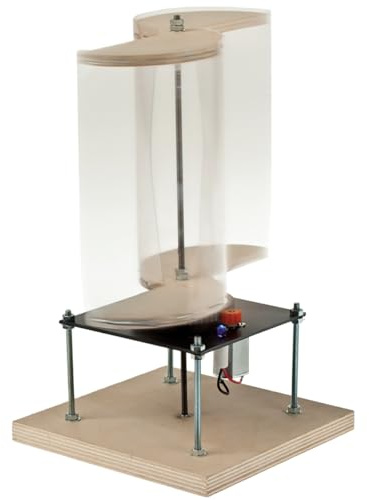 matches21 HOME & HOBBY Windgenerator DIY Holz Bastelset für Kinder ab 12 Jahren mit Savonius Rotor