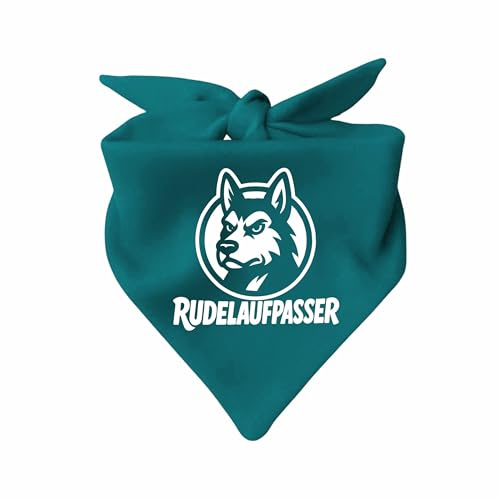 Hunde Dreiecks Halstuch (Fb: türkis) (Gr. 1 (55 cm)) Rudelaufpasser