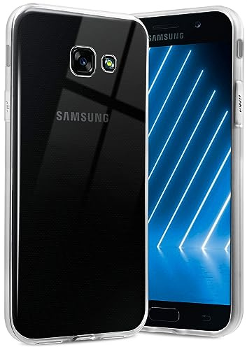 ONEFLOW Ultra Clear Case Kompatibel mit Samsung Galaxy A7 (2017) Hülle Transparent, Handyhülle aus Soft Silikon, Extrem Stoßfest und Flexibel, TPU Schutzhülle Durchsichtig - Klar