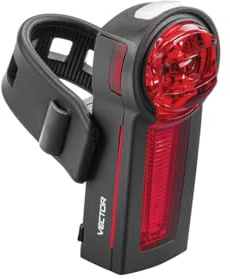 TRELOCK LS 740 Vector Rear – Akku-Rücklicht – USB aufladbar – StVZO zugelassen, Schwarz