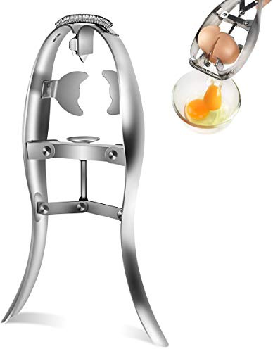 Egg Opener Raw Egg Cracker Egg Breaker Handheld Scissor Cracker Stainless Steel Quick Eggshell Cutter Separator Cracking Seperating Crusher Machine Soft Hard Boiled Peeler Creative Kitchen Gadget Tool