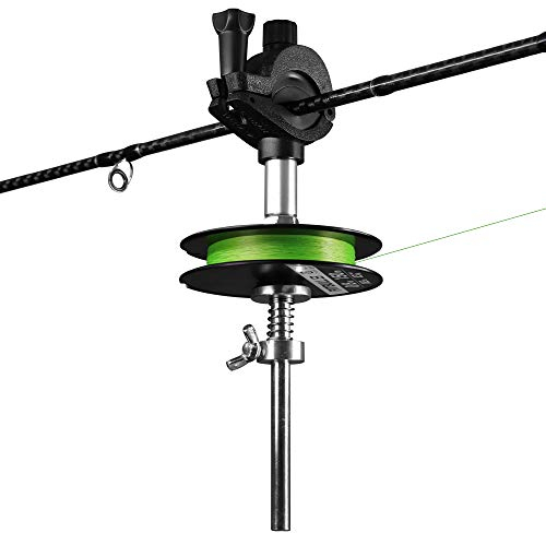 THKFISH Schnurspulgerät Mit Aufspulgerät für Angelschnur Angelschnur Aufspulen Schnurspulstation Schnurzähler Angeln Spooler Winder