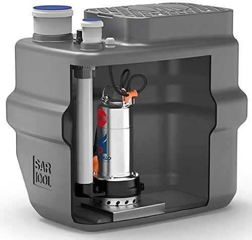 Station de relevage 100L Pedrollo SAR100RXm320 - Pompe a eau 0,55 kW jusqu'à 10,8 m3/h monophasé 220V