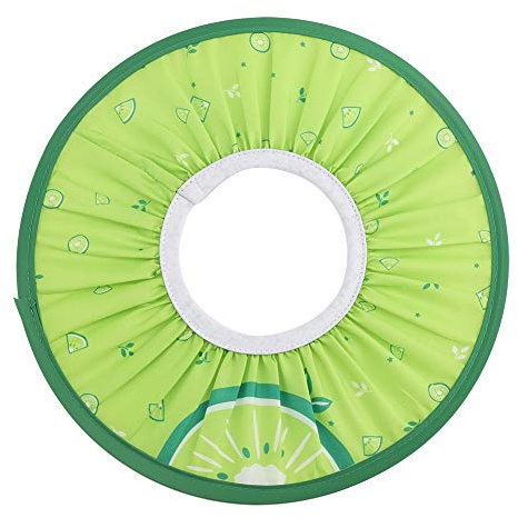 Berretto da shampoo elastico per bambini, cappello di protezione per gli occhi da doccia in panno morbido impermeabile per bambini(verde)