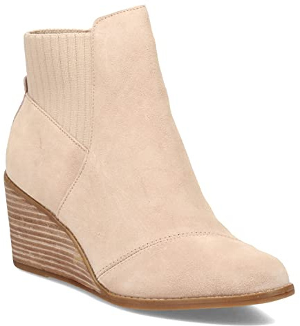 TOMS Women's Sadie Ankle Boot, Sand Suede, 7