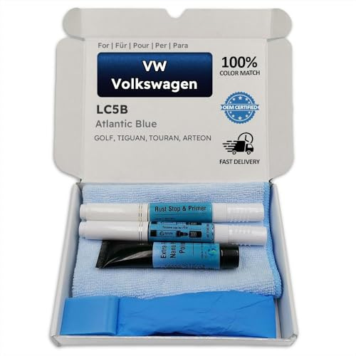 Genuine Colors Lackstift Atlantic Blue LC5B für VW Volkswagen Blau Golf TIGUAN TOURAN ARTEON