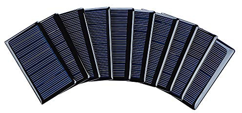 SUNYIMA 10 Stück 5V 60mA MINI Solarpanel Epoxy Solarpanel Polykristalline Solarzellen für Solarbatterieladegerät DIY Solar Syatem Kits 68mmx37mm 5V Mikro Solarmodule