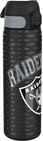 ion8 NFL Edelstahl-Trinkflasche, Auslaufsicher, Einhandöffnung, Sichere Verriegelung, Spülmaschinenfest, Tragegriff, Langlebig, Ideal für Sport
