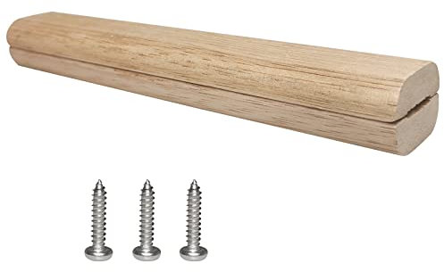 Quantfire 9 Handle Wood Block Replacement for Large Big Green Egg Accessories with Screws, Oak