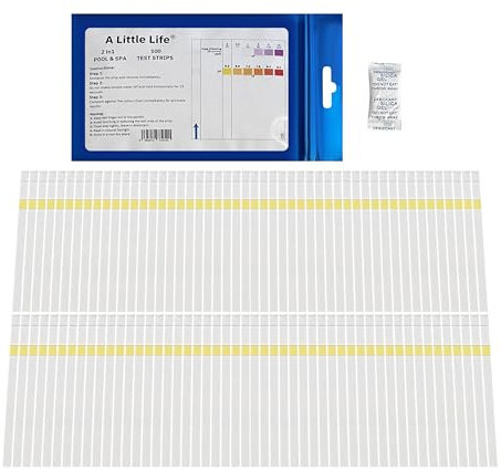 Tiras probadoras de agua 2 en 1 para piscina y spa, kit de prueba de cloro y pH, 20-200 tiras (100)