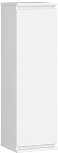 AKORD Hängeschrank W30 30 cm | mit 1 Tür | Küchenschränke | Geräumig | Für eine kleine Küche | Für eine Küchenzeile | Als Teil eines Sets | B30 x H99 x T30 cm | Gewicht 14,95 kg | Weiß/Weiß