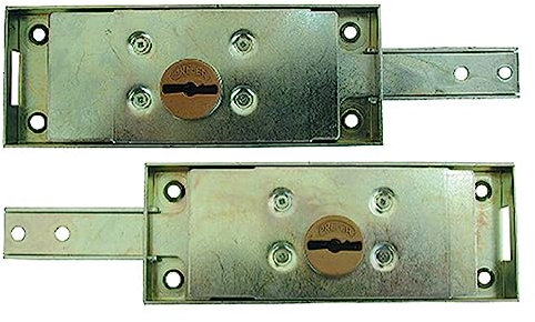 1PEZZO SERRATURA LATERALE PER SERRANDA art.8633 - sx doppia mappa