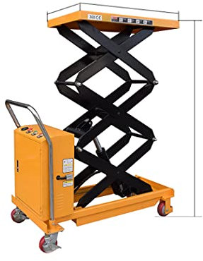 Hebewagen, manuell/elektrisch/stationär, hydraulischer Hebebühne, mobiles Scharnier, Plattformwagen, 300–500 kg (1200 x 600 mm Höhe 2000 mm, elektrische Hebewagen)