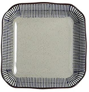 Piatti Quadrati in Ceramica Piatti per la casa Piatti Quadrati per Frutta Piatti Quadrati Ristorante Piatti Fondi (20,5 cm)