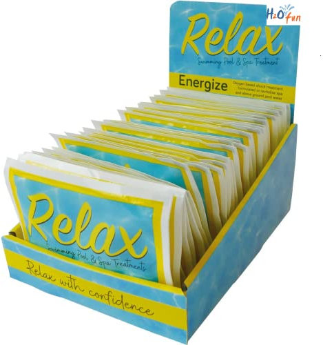 H2oFun® 30 x 30g Relax Energise Oxygen Shock Treatment For Spas/Hot Tubs & Above Ground Pools