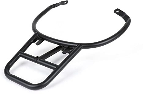 MOTO NOSTRA Topcase-Träger hinten schwarz matt mit Soziushaltegriff kompatibel für Vespa Primavera 50-150, Sprint 50-125 Piaggio Topcase