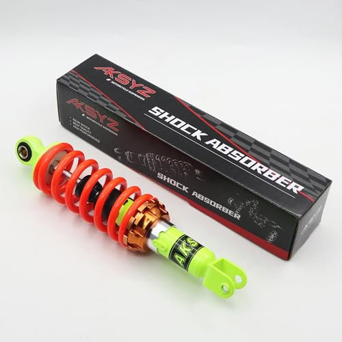 AKSYZ - Ammortizzatore a sospensione posteriore (280 mm, compatibile con Honda Navi110 Dio50 Yamaha Bw's50 Aerox50 100 Jog50 ecc 50cc 100cc 125cc scooter