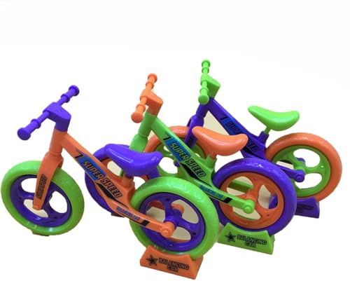 Swkangrd DIY Fahrrad Modell Ornament, Fingerspitzen Mountainbike Miniatur für Schlafzimmer Büro, Kinder Jungen Mädchen Geschenk - 3 Stück