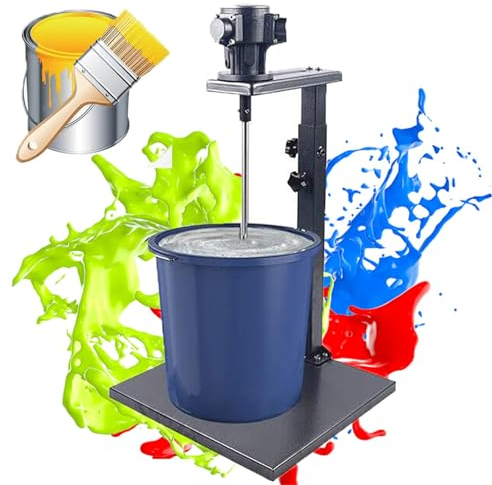 Pneumatische Farbe Mixer Maschine, 5 Gallonen/20L Manuelle Lift Paint Rührer, Desktop Vertikale Luft-Mixer Tinte Mischen Maschine für Mischen Feed, Gips, Farbe, Zement, Mörtel usw.