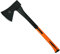HRB Axt - Spaltaxt gehärtetem Stahl, zum Holz Spalten geeignet, Survival Axt mit ergonomischem Griff (Schwarz/Orange, 1,9 Kg)