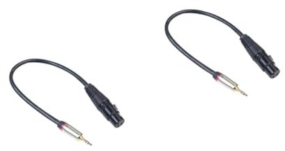 HEMOTON 2St Soundkartenkabel Headset-Konverter Kopfhöreradapter Stereo-Adapter Audio-Adapter computerkabel kupferkabel XLR-Adapter Stecker auf Buchse 3,5-mm-zu-XLR-Kabel Black