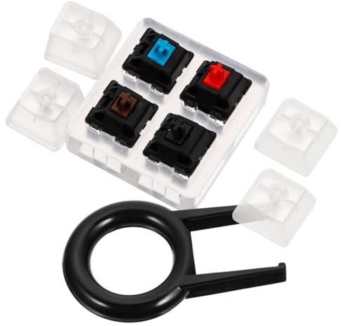 jojofuny Tastaturtester aus Acryl mit 4 Schafttests, ABS Testtool | Zufällige Leicht, Farbe, Tragbar Einfache Bedienung 1 Stück für Private Professionelle Nutzung