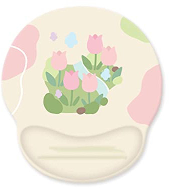 Mouse Pad Tapis De Souris Ergonomique avec Support De Repose-Poignet Tapis De Souris D'ordinateur Tapis De Souris De Jeu Mignon avec Tapis De Souris De Base Antidérapant Cadeau Gamer