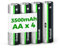 Granicell Lot de 4 piles AA au lithium 3500 mAh double A, 1,5 V, batterie au lithium AA, plus longue durée de vie pour lampe de poche, jouets