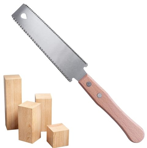 Japansäge Holzsäge, Kleine Handsäge Für Handwerksarbeiten, Zweischneidige Japanische Zugsäge, Klein Feinsäge Holz Dübelsäge, Holzbearbeitungswerkzeug, Flexible Und Tragbare Arbeitssäge Für Projekte