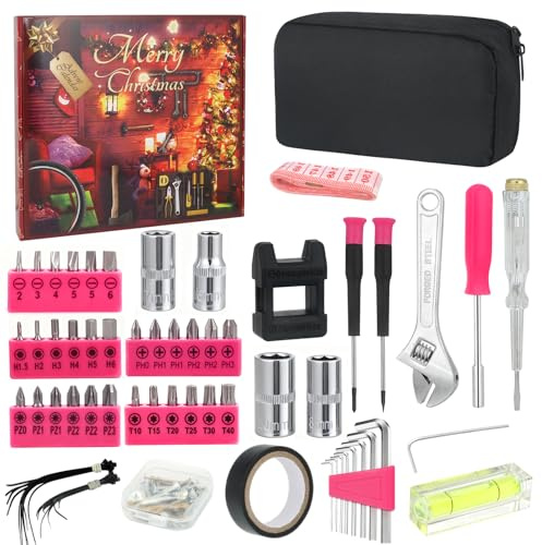 Advent Calendar 2026, Tool Advent Calendar for Adults Teen Men Women, 24 Days Christmas Countdown - 2026 Xmas Holiday Surprise Tool Set Gifts for Adults Men Women