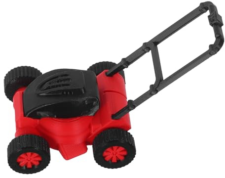 HEMOTON Miniatur Rasenmäher Spielzeug Für Kinder Kleiner Kunststoff Rasenmäher Puppenhauszubehör Glatte Oberfläche Leichter Schiebemäher Für Drinnen Und Draußen Kreatives Rollenspiel