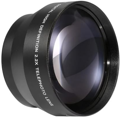 Camera Lens, Objectif téléobjectif Haute définition 67 mm 2,2X, Compatible avec Les appareils Photo Reflex numériques Nikon, Canon et Sony.