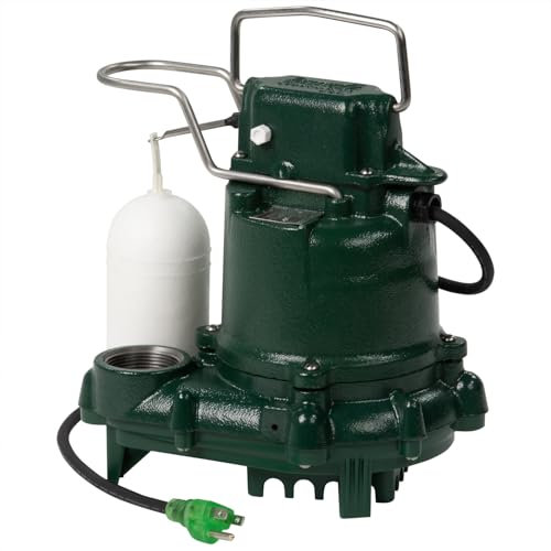 Zoeller M53 Mighty-Mate Submersible Sump Pump, 1/3 Hp