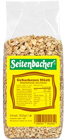 Seitenbacher Müsli Gebacken I weizenfrei I mit Honig I ohne Rosinen I ohne Palmfett I (9 x 500 g)…