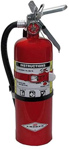 Amerex B500T 5 lbs ABC Dry Chemical Fire Extinguisher with Wall Bracket