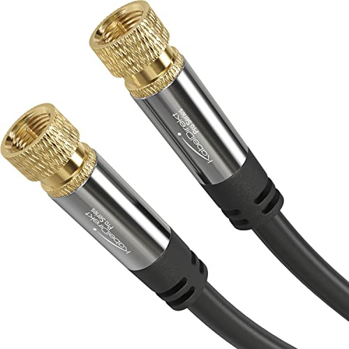KabelDirekt – 4K SAT TV-Kabel (Koax) – 0,8m – F-Stecker | Satellitenkabel für DVB-S2, DVB-C & DVB-T2 – Fernsehen, Radio & Internet – doppelt geschirmt, störsignalfrei