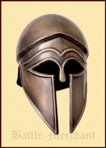 Italo Corinthians timone, acciaio anticato finitura - in origine - antichità - Casco - Gladiator