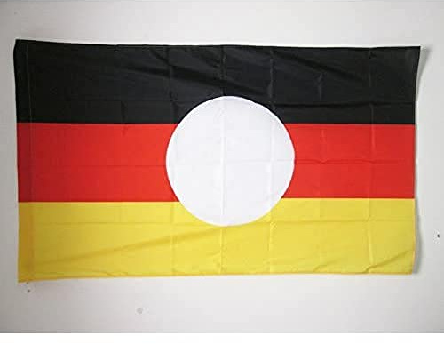 AZ FLAG Drapeau Allemagne de l'Est sans emblème 150x90 cm Fourreau | Usage intérieur et extérieur Drapeau décoratif allemand Deutsche Demokratische Republik ohne Waffen avec fourreau pour mât