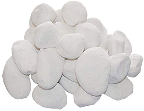 Piedras decorativas Color Blanco para gel y etanol o Acuario Jardín Decorar uvm.
