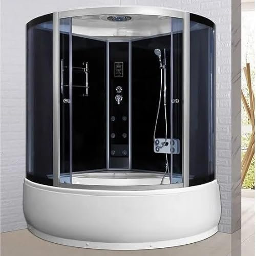 Bagno Italia Box doccia con vasca cabina a 6 getti idromassaggio 150x150 H220 cm bluetooth ozonoterapia cromoterapia