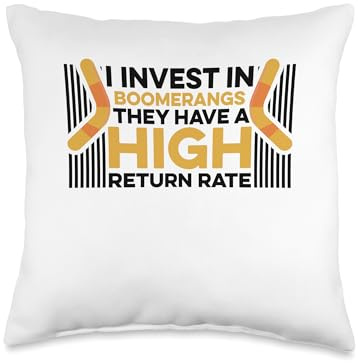 Invest In Boomerangs They Have High Return Rate Boomerang Throw Pillow
