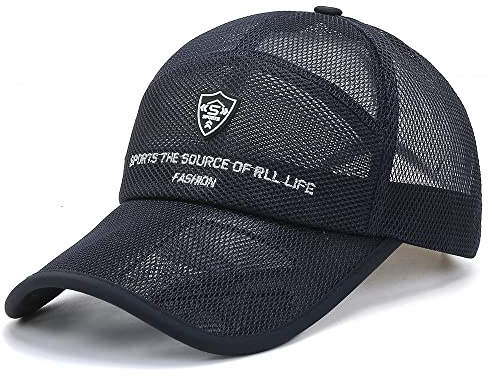 YAMEE Berretto da Baseball Estate Maglia Traspirante,Cappellino da Sole Uomo Sport,Cappello da Sole ad Asciugatura Rapida,Berretti da Uomo per Outdoor Viaggio Golf Tennis Trekking Pesca Alpinismo