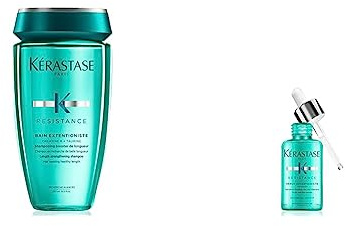 Kerastase Calm Resistence Bain extentioniste, 250 ml & Kérastase | Haarserum für langes und geschädigtes Haar, Belebend und schützend, Gegen Spliss, Sérum Extentioniste, Résistance, 50 ml