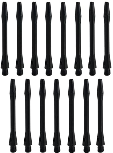 Goldyida 15 stycken dartskaft Pro Grip dart stjälkar aluminium dartpilar tillbehör 2BA 45 mm dartskaft 2BA universalgänga, lämplig för mjuka eller stål-dart.