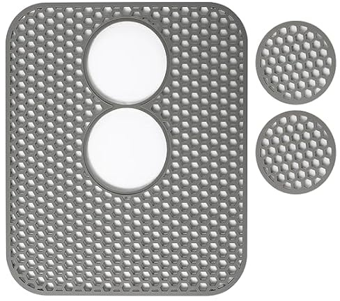 LONGFITE Kitchen Sink Protector - 13.6 x 11.6 in for The Bottom of The Sink, Sink Rack, Stainless Steel Sink, Kitchen Sink Inserts